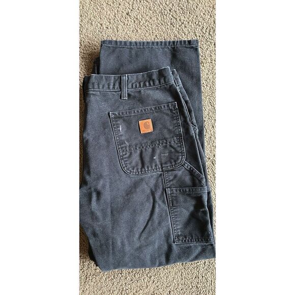 Carhartt Black Denim Carpenter Pants37x29.5 - Picture 1 of 6